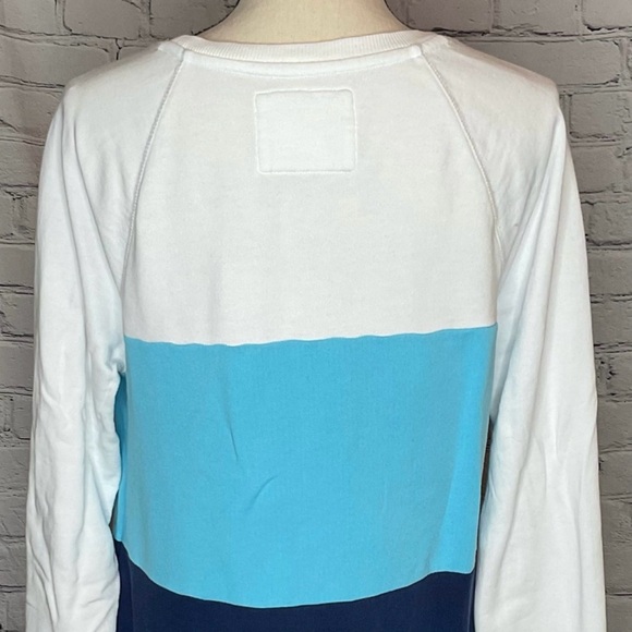 Lilly Pulitzer Luxletic Beach Comber Pullover Low Tide Navy Color Block Medium - Picture 9 of 16